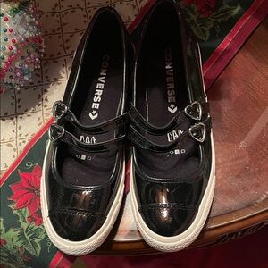 Converse Women's Black Patent Sneakers